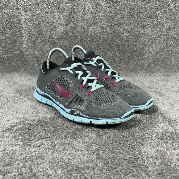Nike Free 5.0 TR Fit 4 629496-004 Women’s Sz 7 Gray Blue Athletic Shoes Used - Picture 2 of 12